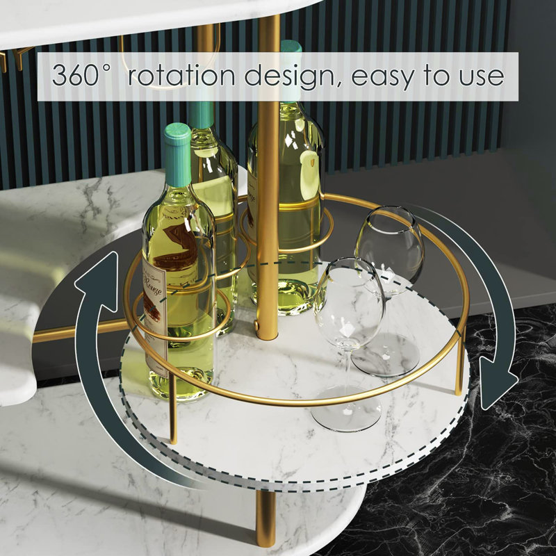 最安価格 Mercer41 Fryson Bar Cart & Reviews | Wayfair ビンテージパーツ